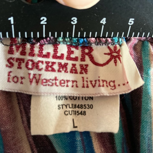 Miller Stockman for Western Living Vintage skirt. Cotton, square/line dance - Picture 8 of 10
